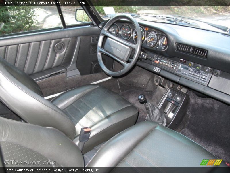  1985 911 Carrera Targa Black Interior