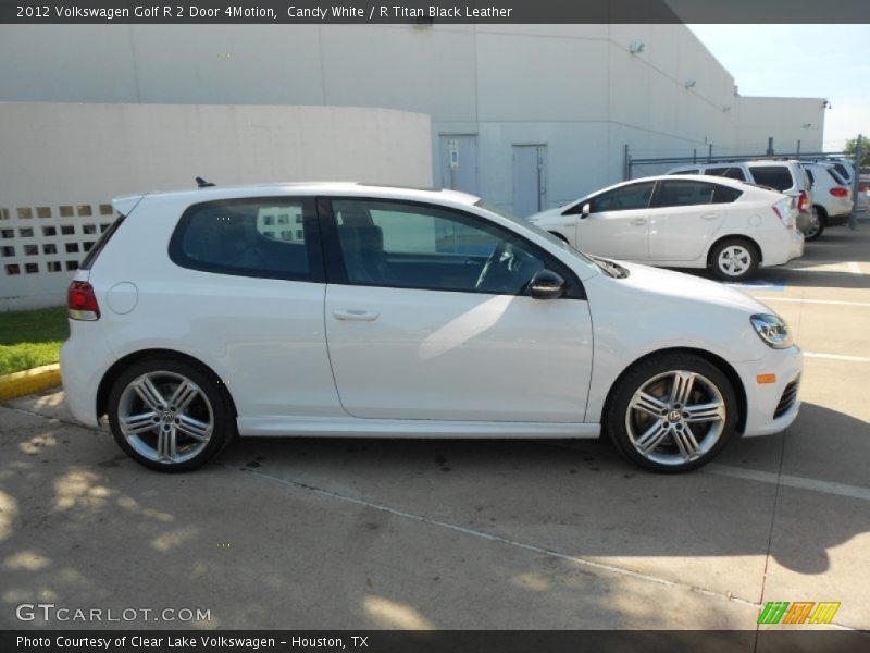 Candy White / R Titan Black Leather 2012 Volkswagen Golf R 2 Door 4Motion