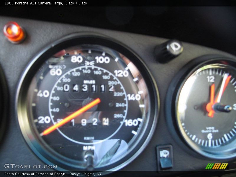 Black / Black 1985 Porsche 911 Carrera Targa