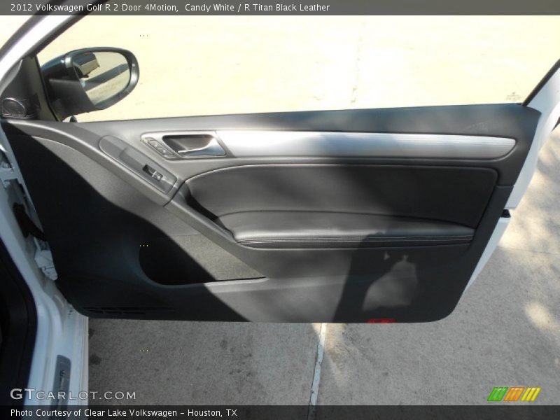 Candy White / R Titan Black Leather 2012 Volkswagen Golf R 2 Door 4Motion