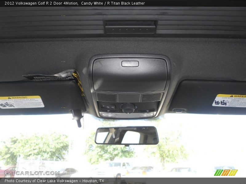 Candy White / R Titan Black Leather 2012 Volkswagen Golf R 2 Door 4Motion