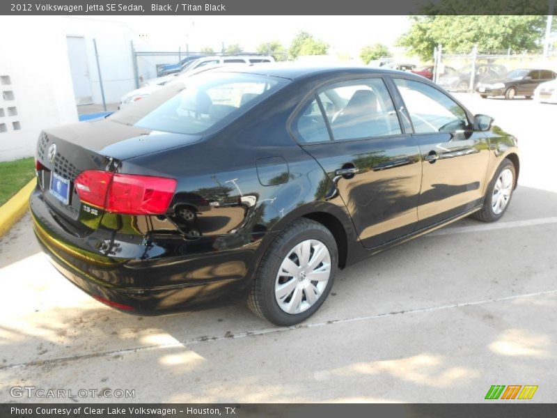 Black / Titan Black 2012 Volkswagen Jetta SE Sedan