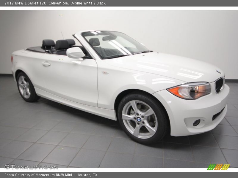Alpine White / Black 2012 BMW 1 Series 128i Convertible