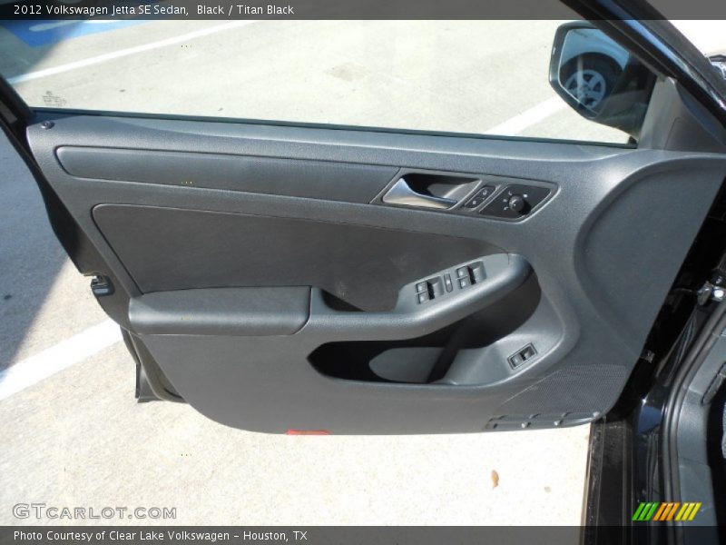 Black / Titan Black 2012 Volkswagen Jetta SE Sedan