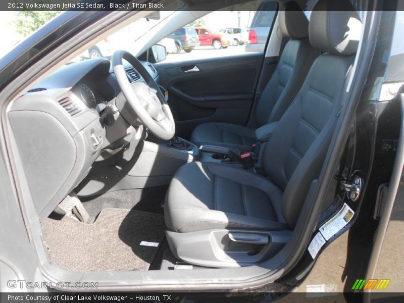 Black / Titan Black 2012 Volkswagen Jetta SE Sedan