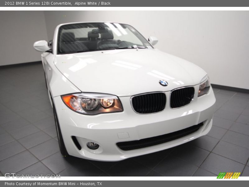 Alpine White / Black 2012 BMW 1 Series 128i Convertible
