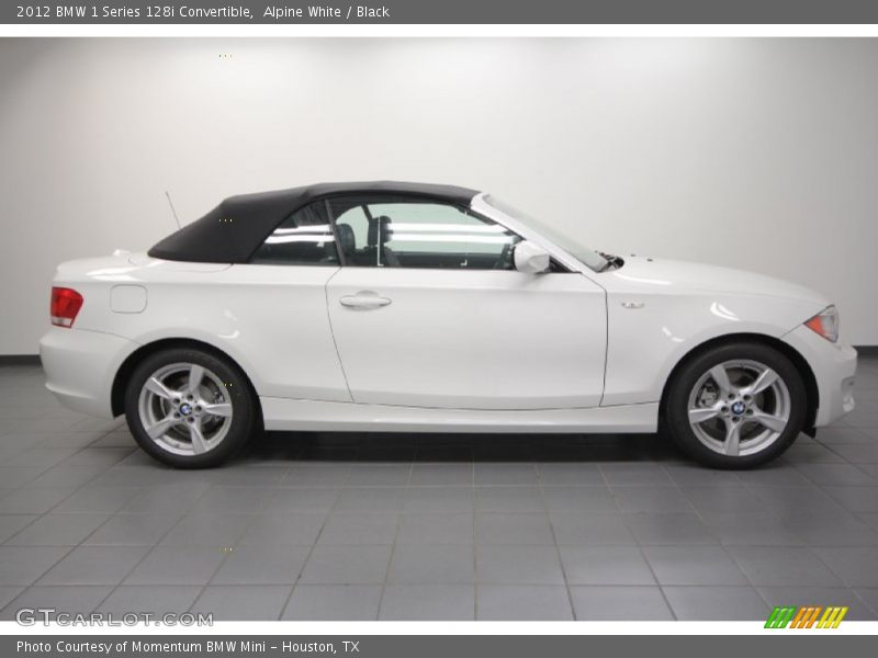 Alpine White / Black 2012 BMW 1 Series 128i Convertible
