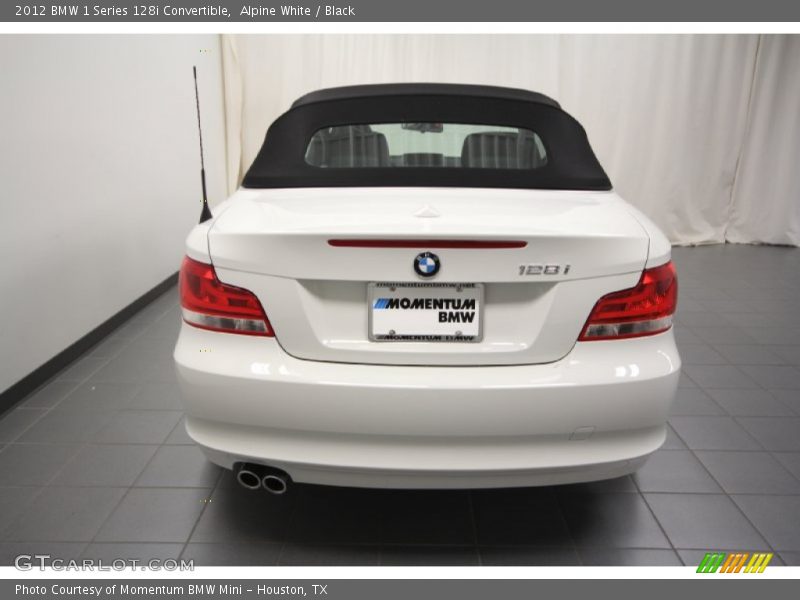 Alpine White / Black 2012 BMW 1 Series 128i Convertible