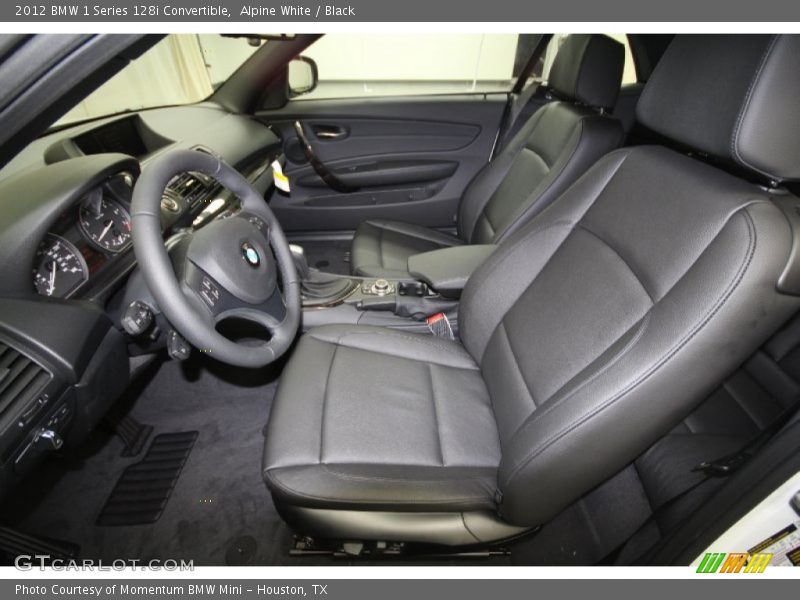 Alpine White / Black 2012 BMW 1 Series 128i Convertible
