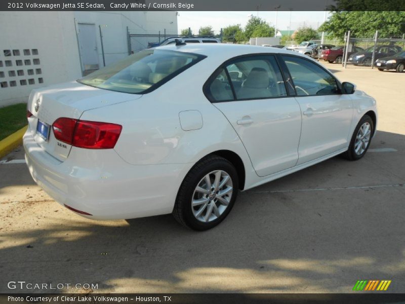 Candy White / Cornsilk Beige 2012 Volkswagen Jetta SE Sedan