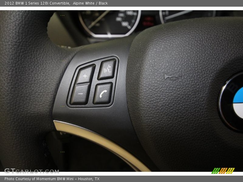 Alpine White / Black 2012 BMW 1 Series 128i Convertible