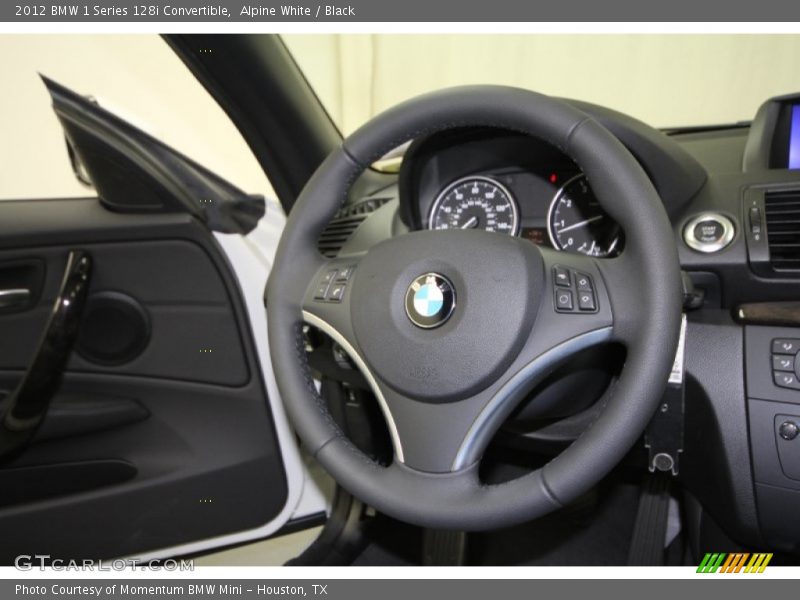 Alpine White / Black 2012 BMW 1 Series 128i Convertible