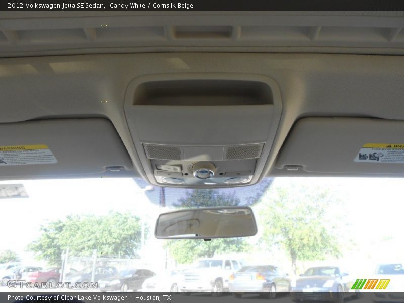 Candy White / Cornsilk Beige 2012 Volkswagen Jetta SE Sedan