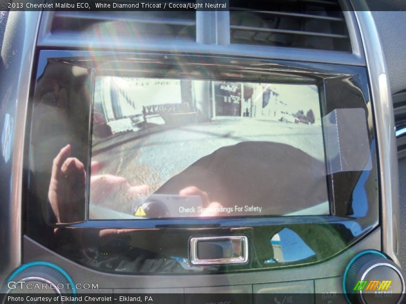 White Diamond Tricoat / Cocoa/Light Neutral 2013 Chevrolet Malibu ECO