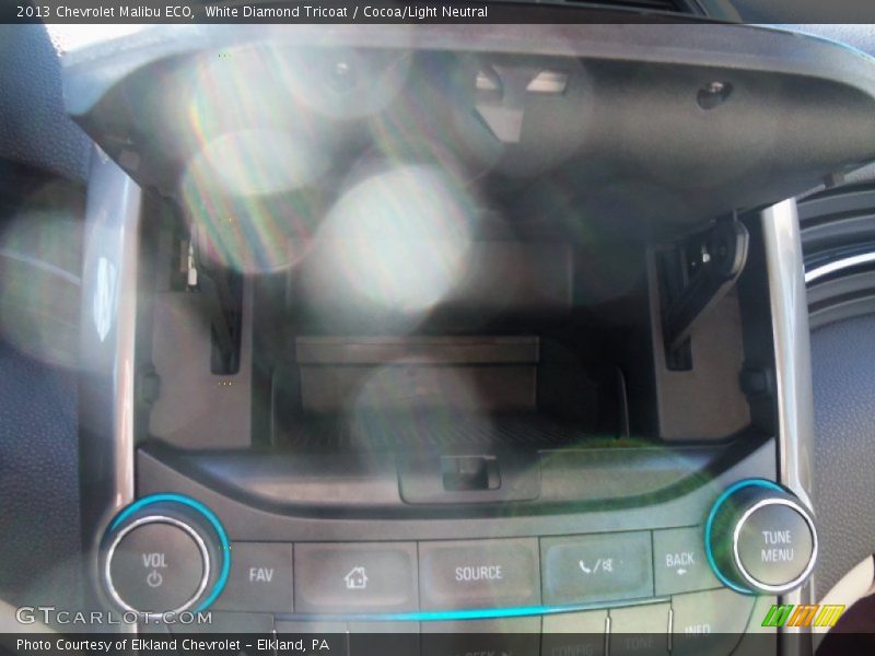 White Diamond Tricoat / Cocoa/Light Neutral 2013 Chevrolet Malibu ECO