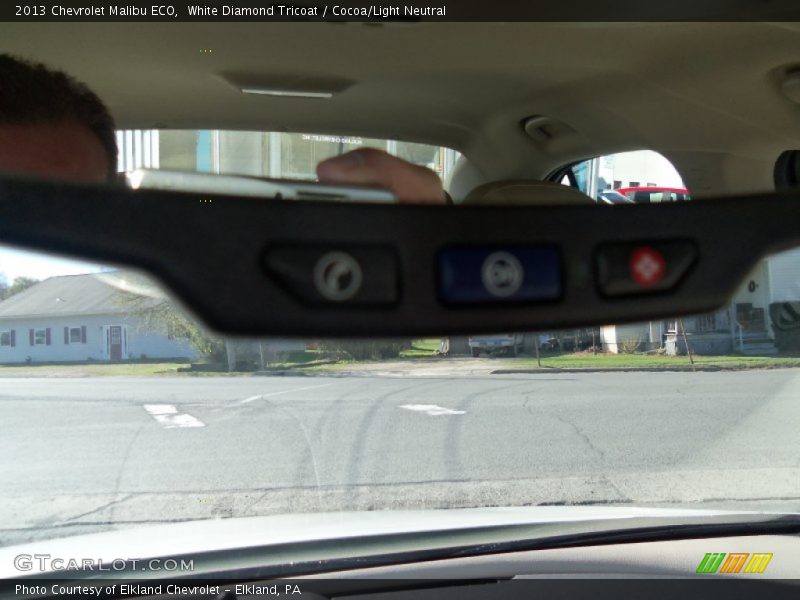 White Diamond Tricoat / Cocoa/Light Neutral 2013 Chevrolet Malibu ECO