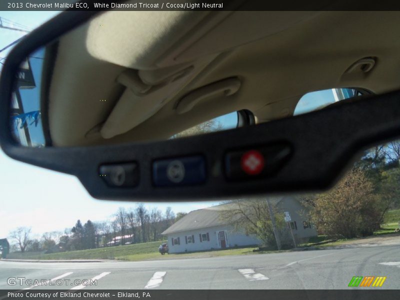 White Diamond Tricoat / Cocoa/Light Neutral 2013 Chevrolet Malibu ECO
