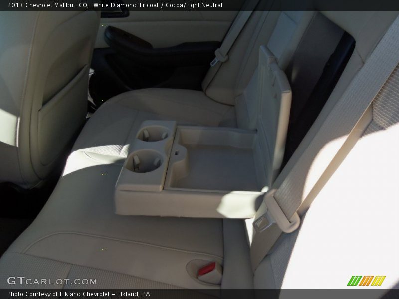 White Diamond Tricoat / Cocoa/Light Neutral 2013 Chevrolet Malibu ECO