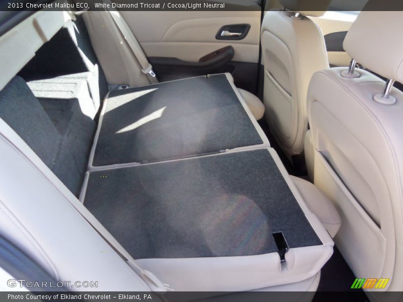 White Diamond Tricoat / Cocoa/Light Neutral 2013 Chevrolet Malibu ECO