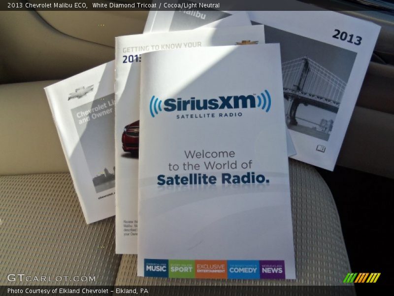 White Diamond Tricoat / Cocoa/Light Neutral 2013 Chevrolet Malibu ECO