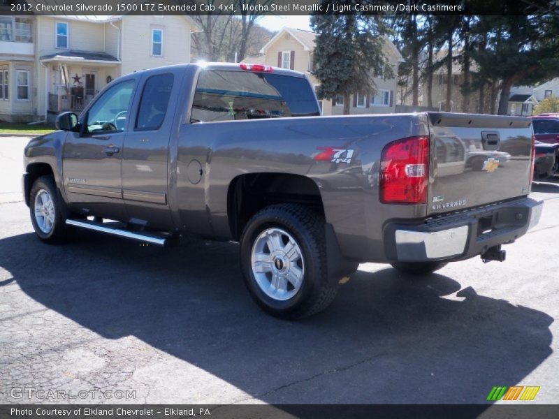 Mocha Steel Metallic / Light Cashmere/Dark Cashmere 2012 Chevrolet Silverado 1500 LTZ Extended Cab 4x4