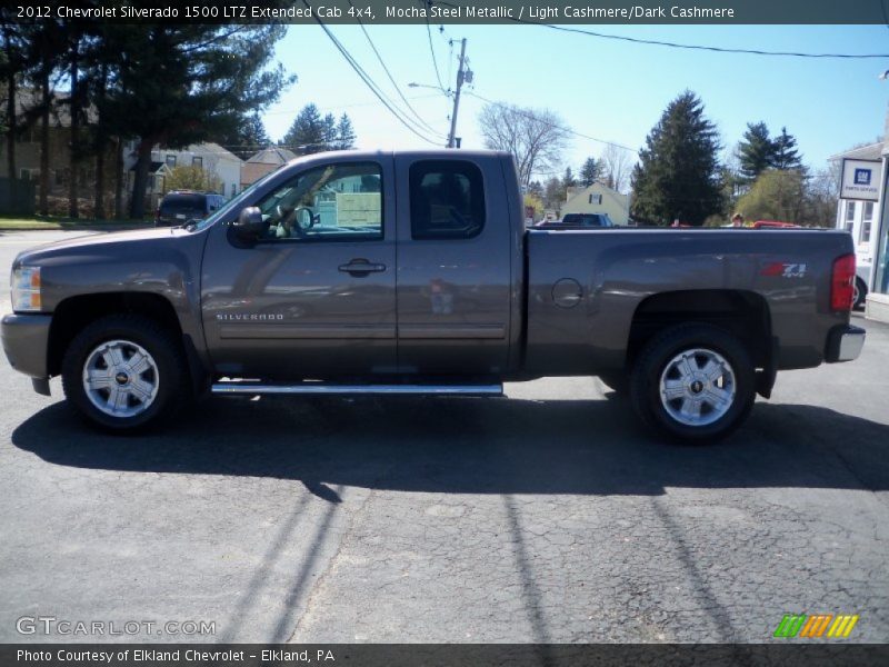 Mocha Steel Metallic / Light Cashmere/Dark Cashmere 2012 Chevrolet Silverado 1500 LTZ Extended Cab 4x4