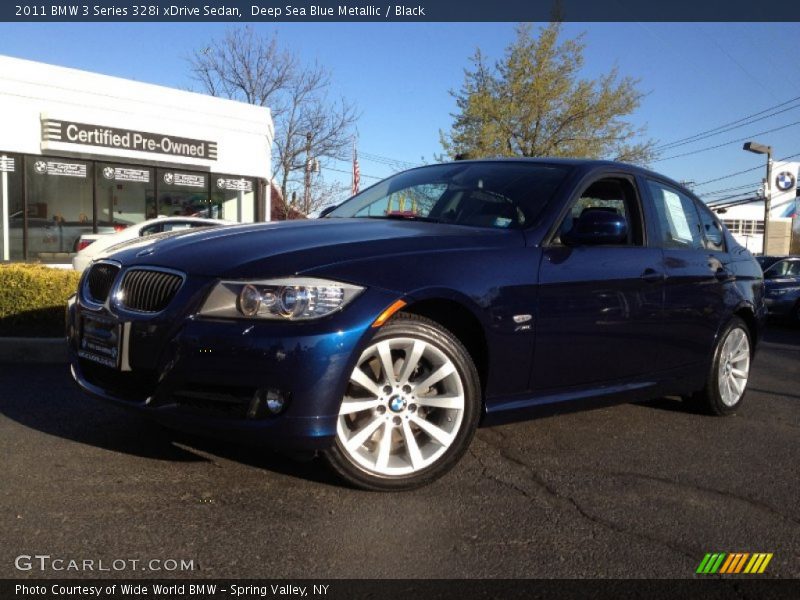 Deep Sea Blue Metallic / Black 2011 BMW 3 Series 328i xDrive Sedan