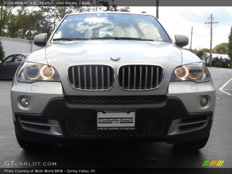 Titanium Silver Metallic / Black 2008 BMW X5 4.8i