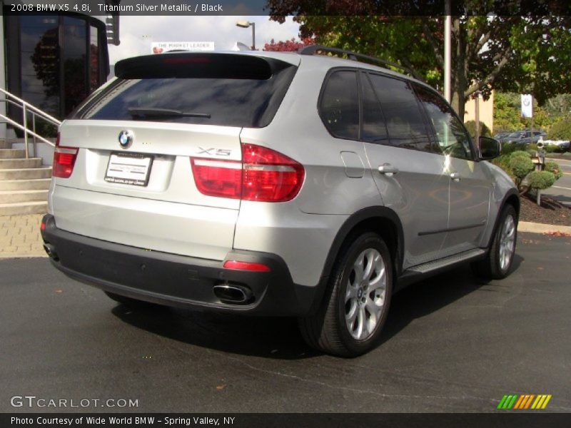 Titanium Silver Metallic / Black 2008 BMW X5 4.8i