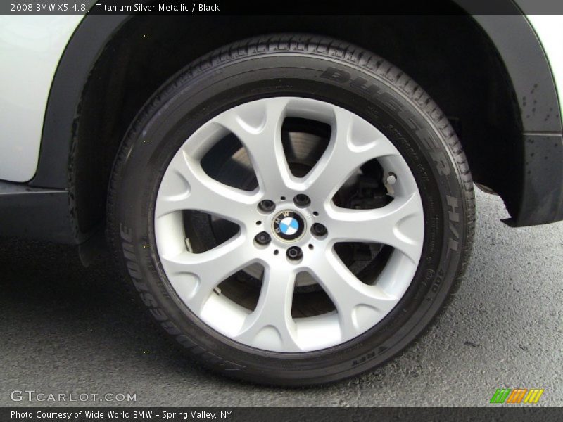 Titanium Silver Metallic / Black 2008 BMW X5 4.8i