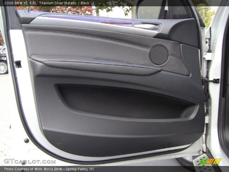 Titanium Silver Metallic / Black 2008 BMW X5 4.8i