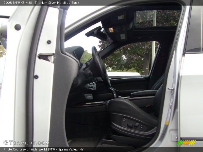 Titanium Silver Metallic / Black 2008 BMW X5 4.8i