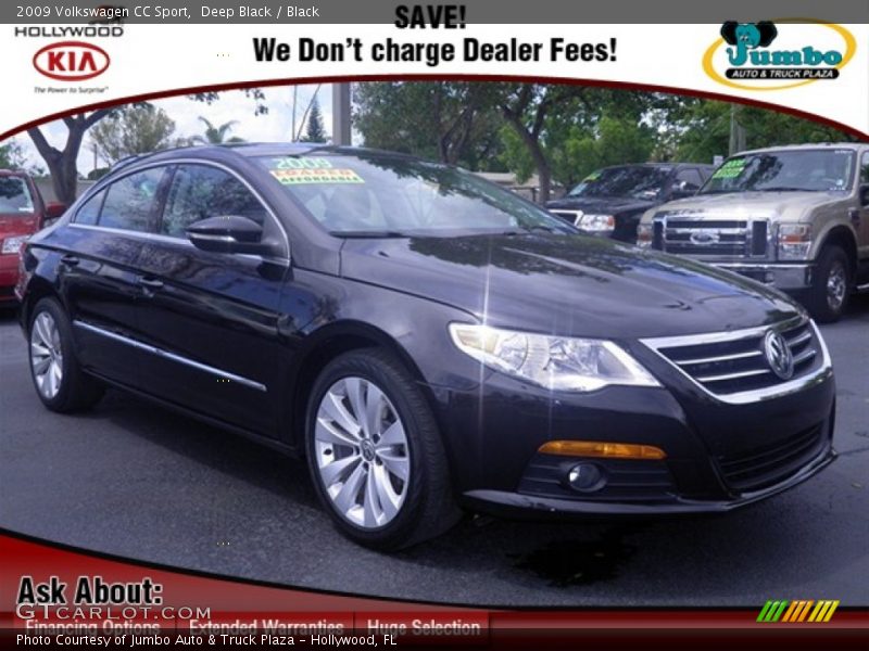 Deep Black / Black 2009 Volkswagen CC Sport