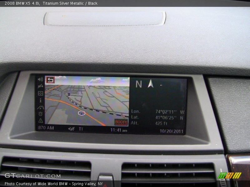 Titanium Silver Metallic / Black 2008 BMW X5 4.8i