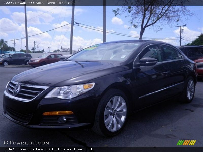 Deep Black / Black 2009 Volkswagen CC Sport
