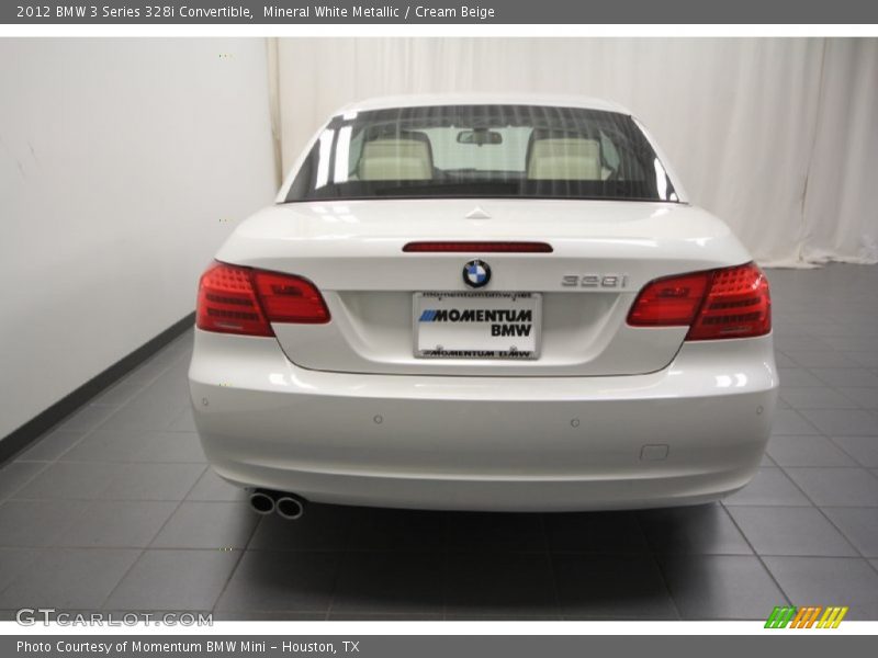 Mineral White Metallic / Cream Beige 2012 BMW 3 Series 328i Convertible