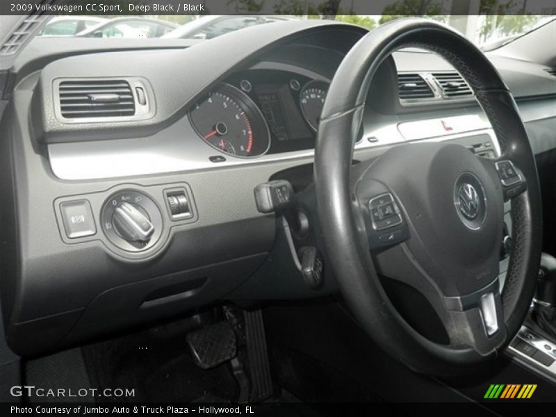 Deep Black / Black 2009 Volkswagen CC Sport