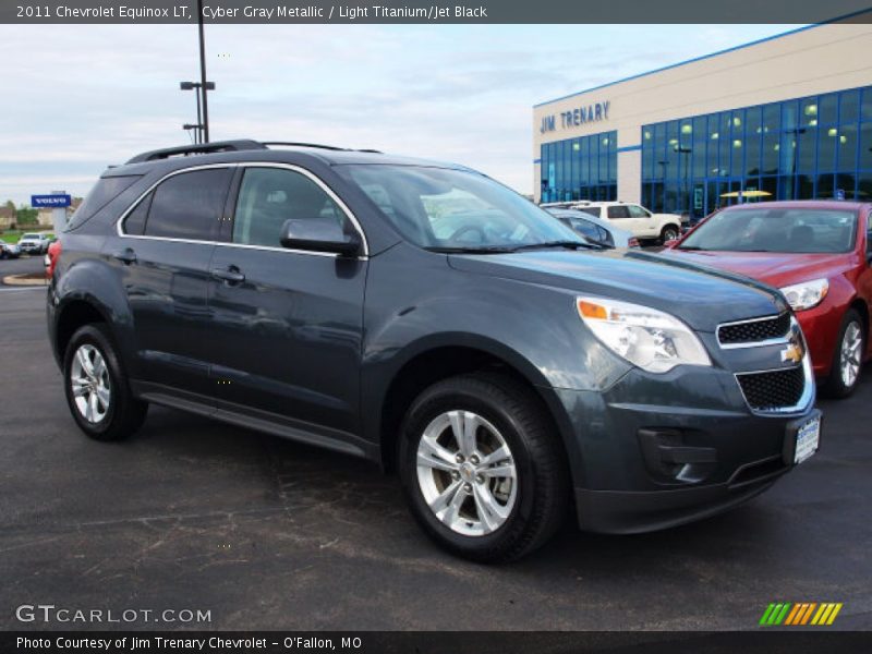 Cyber Gray Metallic / Light Titanium/Jet Black 2011 Chevrolet Equinox LT