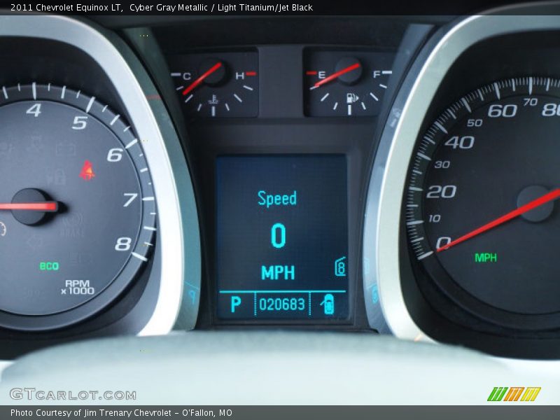 Cyber Gray Metallic / Light Titanium/Jet Black 2011 Chevrolet Equinox LT