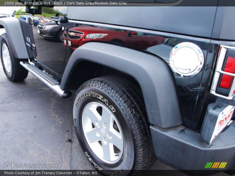 Black / Dark Slate Gray/Medium Slate Gray 2009 Jeep Wrangler X 4x4