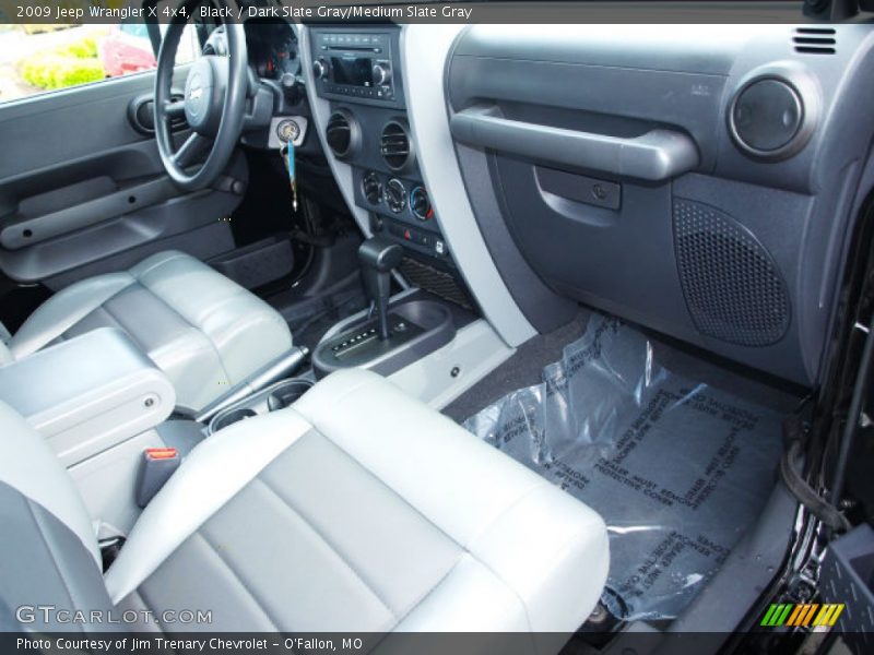 Black / Dark Slate Gray/Medium Slate Gray 2009 Jeep Wrangler X 4x4