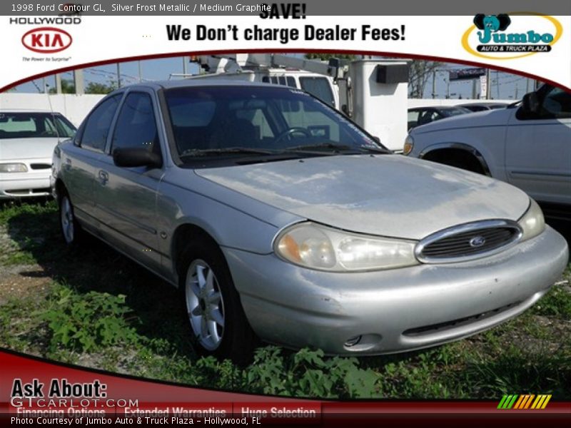 Silver Frost Metallic / Medium Graphite 1998 Ford Contour GL