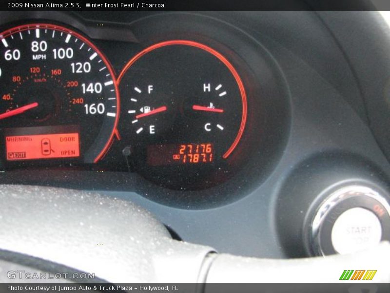 Winter Frost Pearl / Charcoal 2009 Nissan Altima 2.5 S