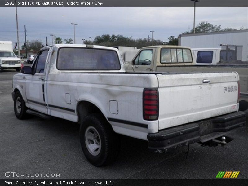 Oxford White / Grey 1992 Ford F150 XL Regular Cab