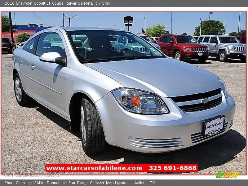 Silver Ice Metallic / Gray 2010 Chevrolet Cobalt LT Coupe