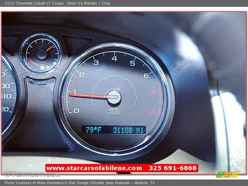 Silver Ice Metallic / Gray 2010 Chevrolet Cobalt LT Coupe