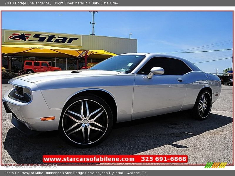 Bright Silver Metallic / Dark Slate Gray 2010 Dodge Challenger SE