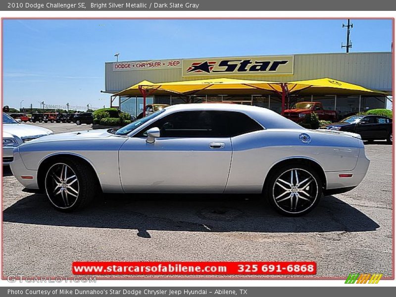 Bright Silver Metallic / Dark Slate Gray 2010 Dodge Challenger SE