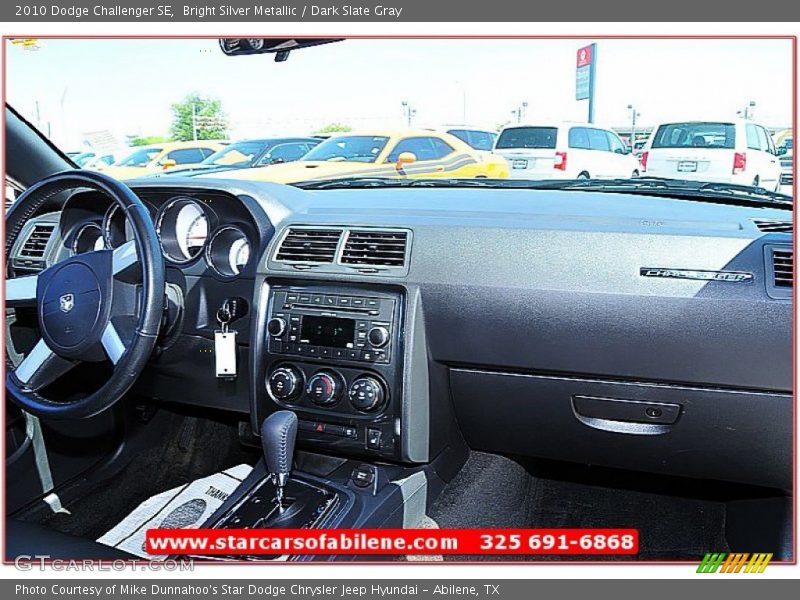 Bright Silver Metallic / Dark Slate Gray 2010 Dodge Challenger SE