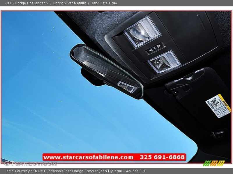 Bright Silver Metallic / Dark Slate Gray 2010 Dodge Challenger SE